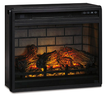 Entertainment Black Accessories Electric Infrared Fireplace Insert