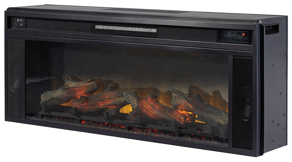 Entertainment Black Accessories Fireplace Insert