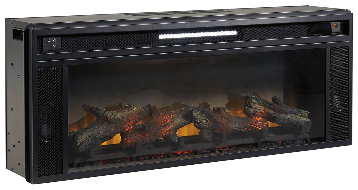 Entertainment Black Accessories Fireplace Insert