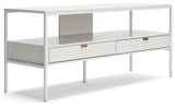 Deznee White 60" Tv Stand