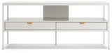 Deznee White 60" Tv Stand