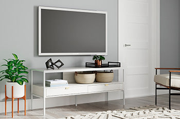 Deznee White 60" Tv Stand