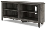 Arlenbry Gray Corner Tv Stand