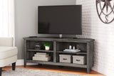 Arlenbry Gray Corner Tv Stand