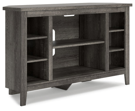 Arlenbry Gray Corner Tv Stand