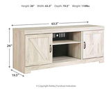 Bellaby Whitewash 63" Tv Stand