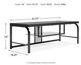 Lynxtyn Black 48" Tv Stand