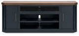 Landocken Brown/Blue 83" Tv Stand