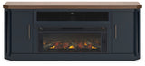 Landocken 83" TV Stand with Electric Fireplace