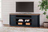 Landocken Brown/Blue 83" Tv Stand