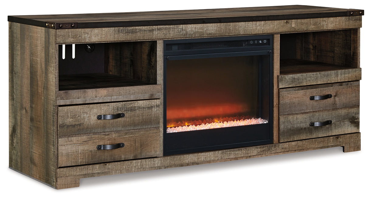 Trinell 63" TV Stand with Electric Fireplace