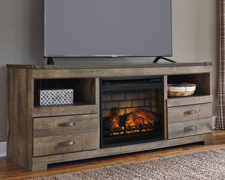 Trinell 63" TV Stand with Electric Fireplace