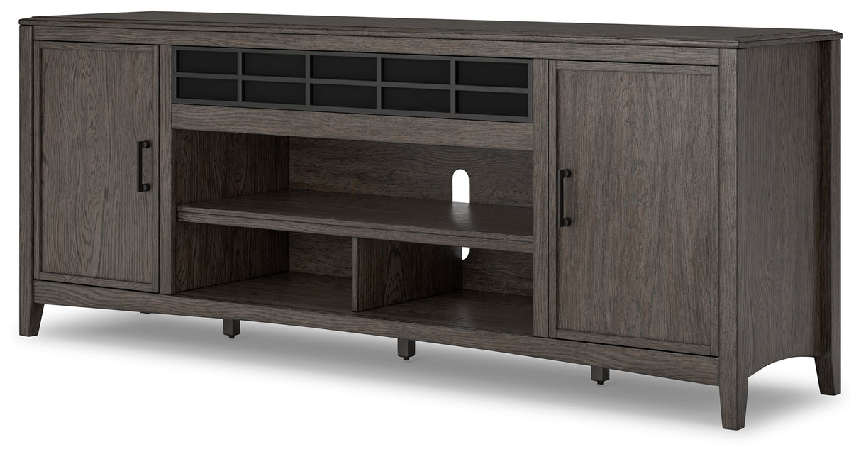 Montillan Grayish Brown 84" Tv Stand