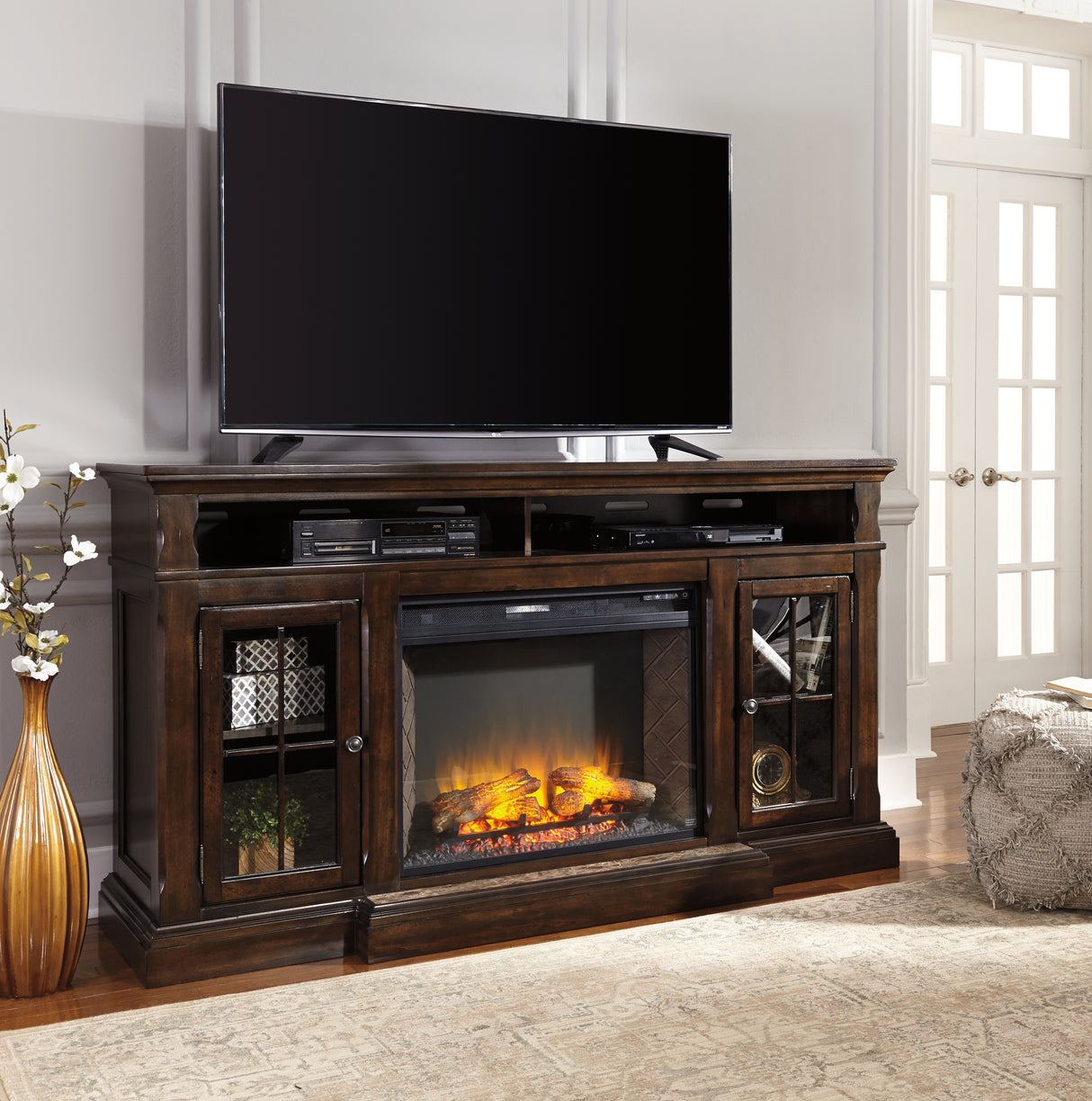 Roddinton Dark Brown 72" Tv Stand