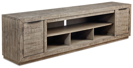 Krystanza Weathered Gray 92" Tv Stand