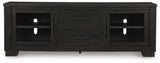 Galliden Black 80" Tv Stand