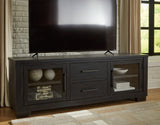 Galliden Black 80" Tv Stand