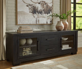 Galliden Black 80" Tv Stand