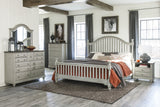 Mossbrook Light Gray Eastern King Bed