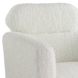 Connock White Teddy Sherpa Accent Chair