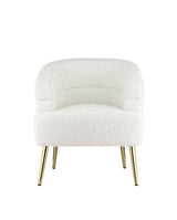 Trezona White Teddy Sherpa Accent Chair