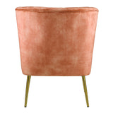 Sambell Burnt Orange Velvet Accent Chair