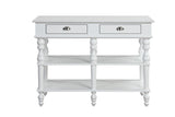 Rorratt Marble Top & White Finish Kitchen Island