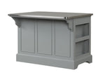 Urrur Gray Finish Kitchen Island