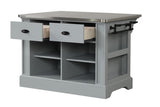 Urrur Gray Finish Kitchen Island