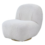 Yedaid White Teddy Sherpa Accent Chair