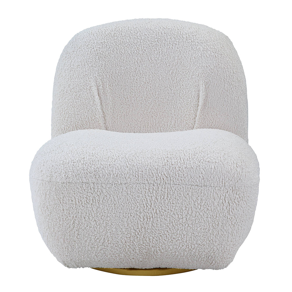 Yedaid White Teddy Sherpa Accent Chair