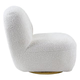 Yedaid White Teddy Sherpa Accent Chair