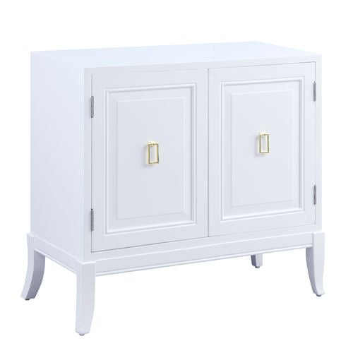 Clem White Finish Console Table