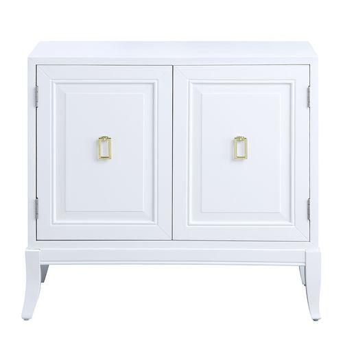 Clem White Finish Console Table