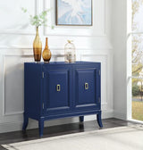 Clem Blue Finish Console Table