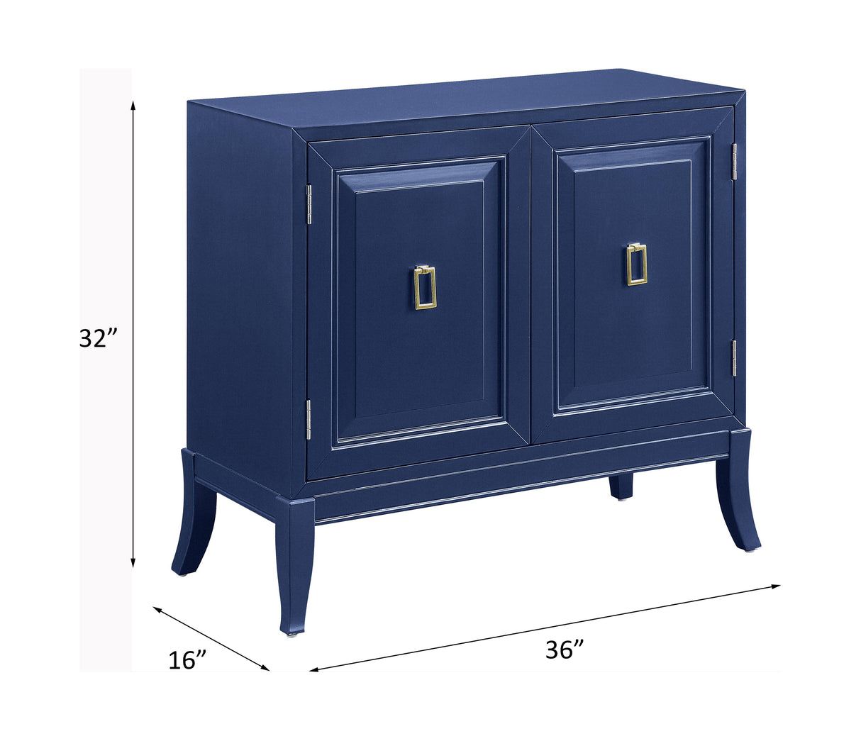 Clem Blue Finish Console Table