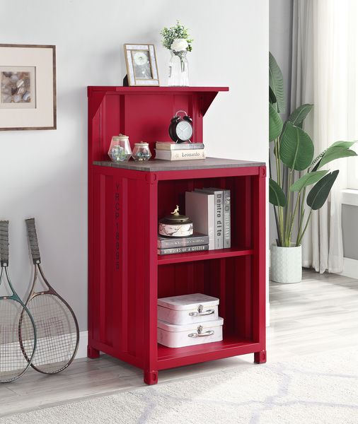 Cargo Red Finish Reception Desk