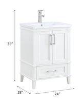 Blair White Finish Sink Cabinet