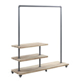 Brantley Oak & Sandy Gray Finish Hanger Rack