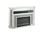 Noralie Mirrored & Faux Diamonds Fireplace