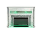 Noralie Mirrored & Faux Diamonds Fireplace