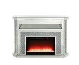 Noralie Mirrored & Faux Diamonds Fireplace