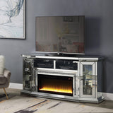 Noralie Mirrored & Faux Diamonds Tv Stand