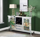 Noralie Mirrored & Faux Diamonds Wine Cabinet