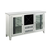 Noralie Mirrored & Faux Diamonds Wine Cabinet