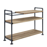 Brantley Oak & Sandy Black Finish Bookshelf