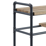 Brantley Oak & Sandy Black Finish Bookshelf