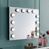 Noralie Mirrored & Faux Diamonds Wall Decor