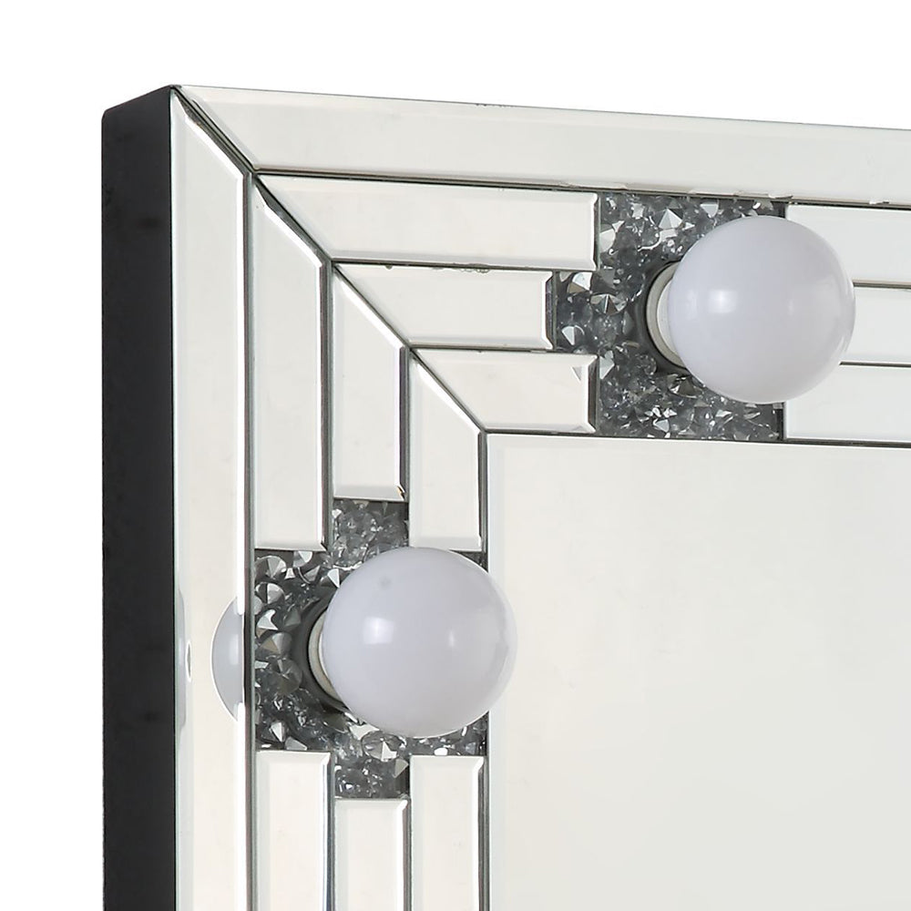 Noralie Mirrored & Faux Diamonds Wall Decor