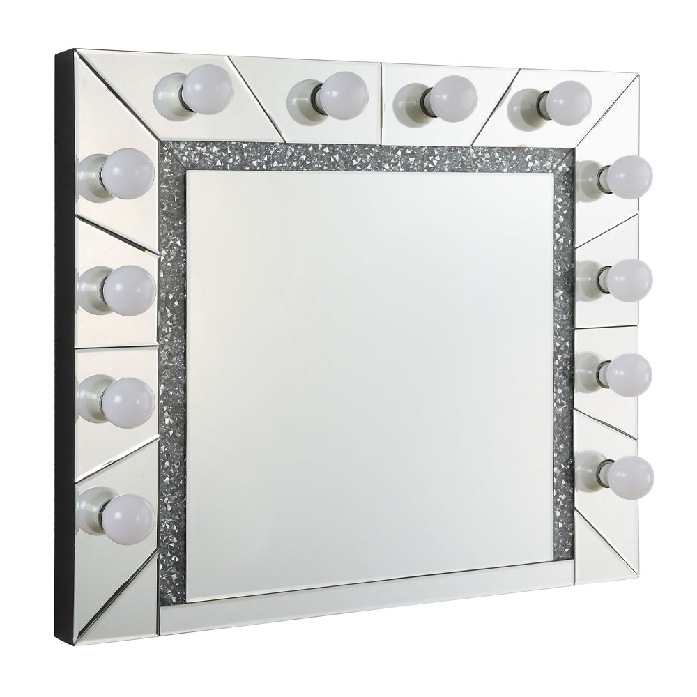 Noralie Mirrored & Faux Diamonds Wall Decor